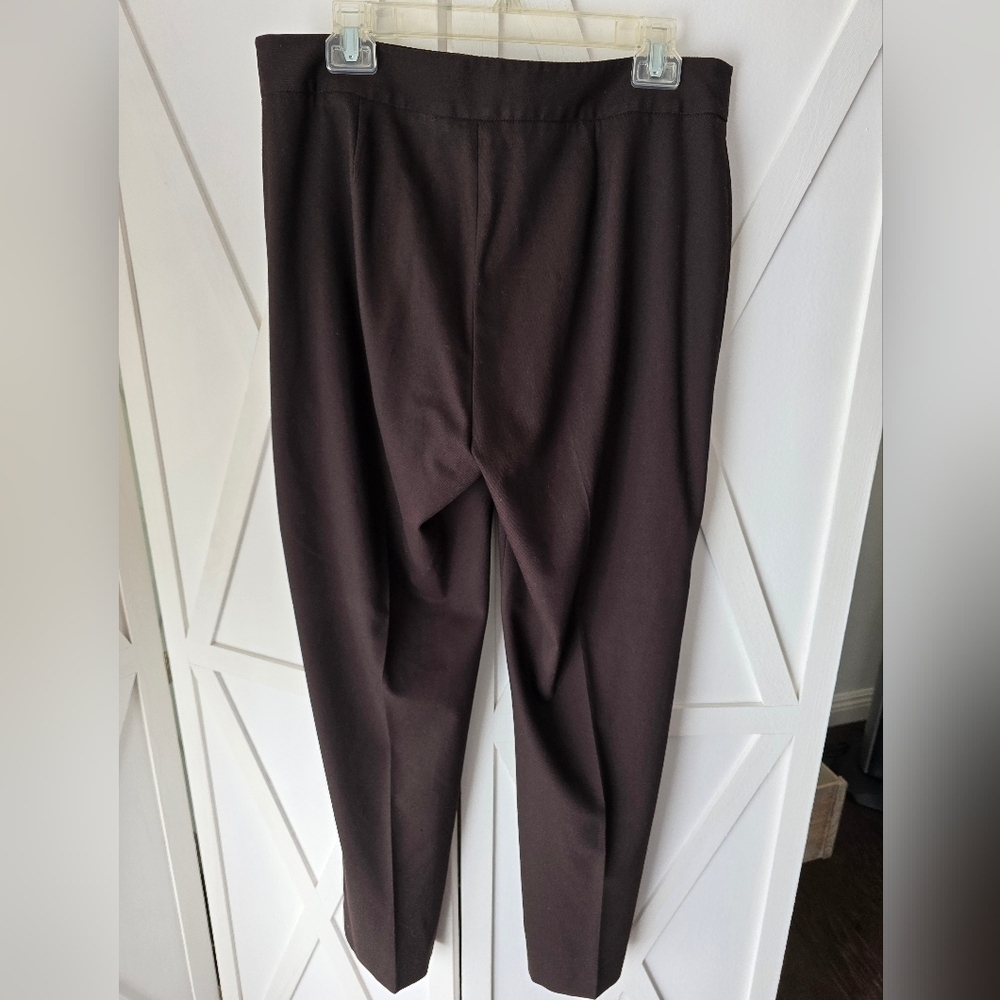 Vintage Anne Klein Womens Brown Trouser Pants - Picture 7 of 8